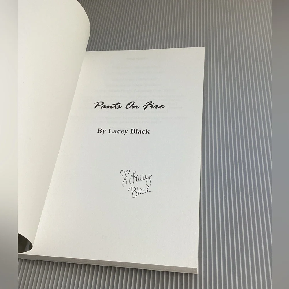 Signed Set of 2 Lacey Black Books